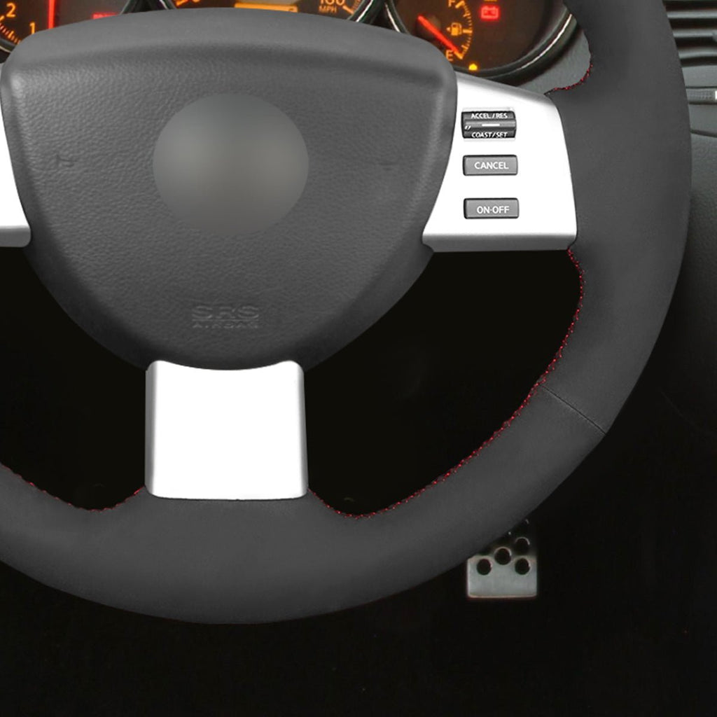 MEWANT Steering Wheel Cover for Nissan Altima Maxima Murano Quest 2004 - 2009 - Alcantara, Leather, Carbon Fiber, Easy Install, Non - Slip, Best Steering Wheel Cover