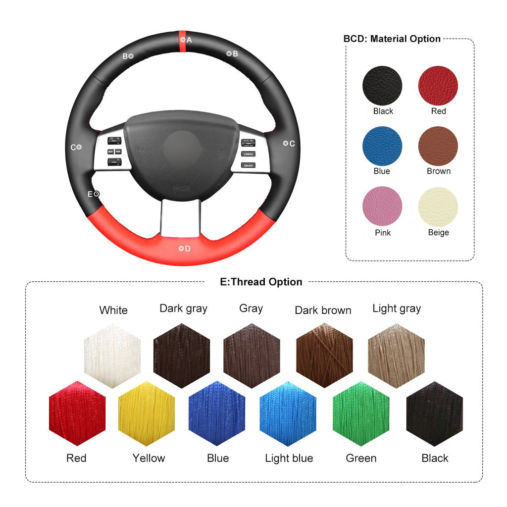 MEWANT Steering Wheel Cover for Nissan Altima Maxima Murano Quest 2004 - 2009 - Alcantara, Leather, Carbon Fiber, Easy Install, Non - Slip, Best Steering Wheel Cover
