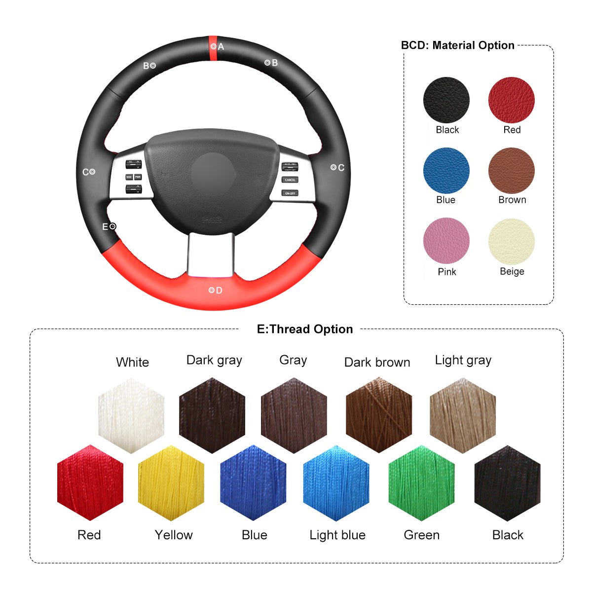 MEWANT Steering Wheel Cover for Nissan Altima Maxima Murano Quest 2004 - 2009 - Alcantara, Leather, Carbon Fiber, Easy Install, Non - Slip, Best Steering Wheel Cover