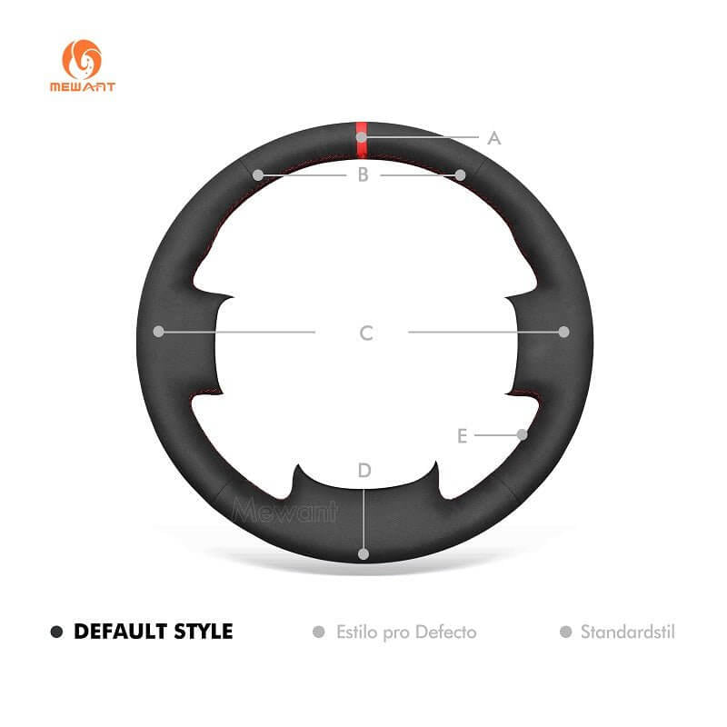 MEWANT Steering Wheel Cover for Nissan Armada Titan 2004 - 2012 - Alcantara, Leather, Carbon Fiber, Easy Install, Non - Slip, Best Steering Wheel Cover