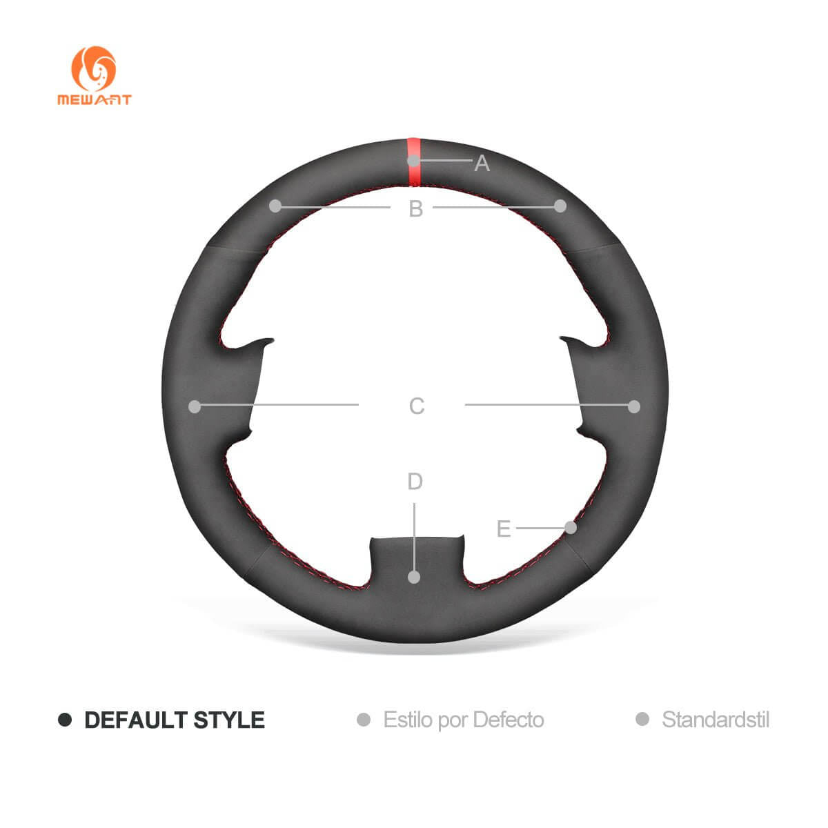 MEWANT Steering Wheel Cover for Nissan GTR GT - R Nismo 2008 - 2016 - Alcantara, Leather, Carbon Fiber, Easy Install, Non - Slip, Best Steering Wheel Cover