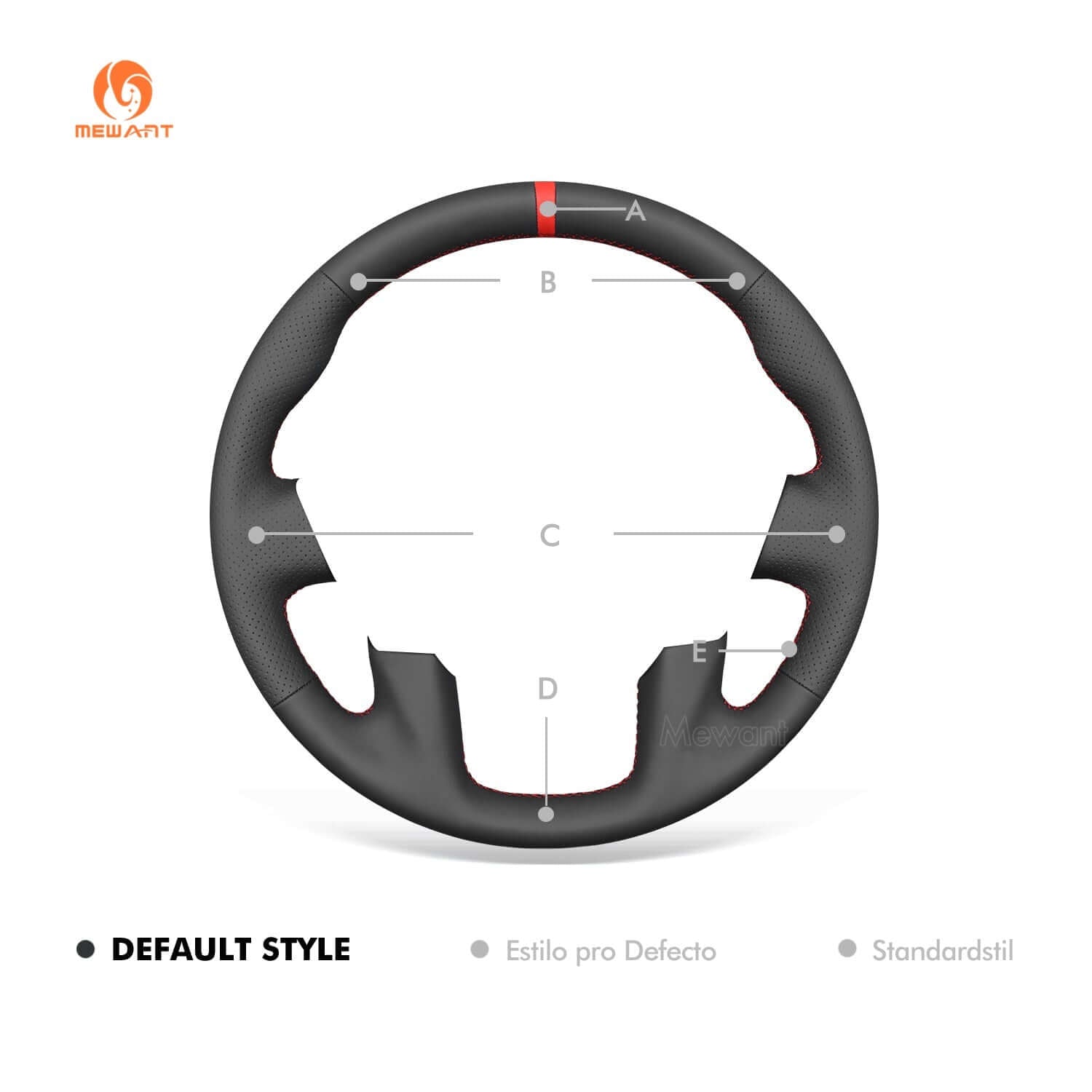 MEWANT Steering Wheel Cover for Nissan / Infiniti QX56 QX80 Armada Frontier Patrol Y62 NV go NV Passenger Titan 2011 - 2022 - Alcantara, Leather, Carbon Fiber, Easy Install, Non - Slip, Best Steering Wheel Cover