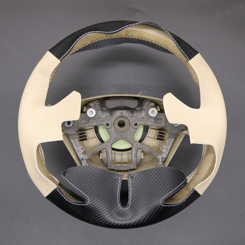 MEWANT Steering Wheel Cover for Nissan Murano 2009 - 2015 Teana 2008 - 2013 Elgrand 2010 - 2021 - Alcantara, Leather, Carbon Fiber, Easy Install, Non - Slip, Best Steering Wheel Cover