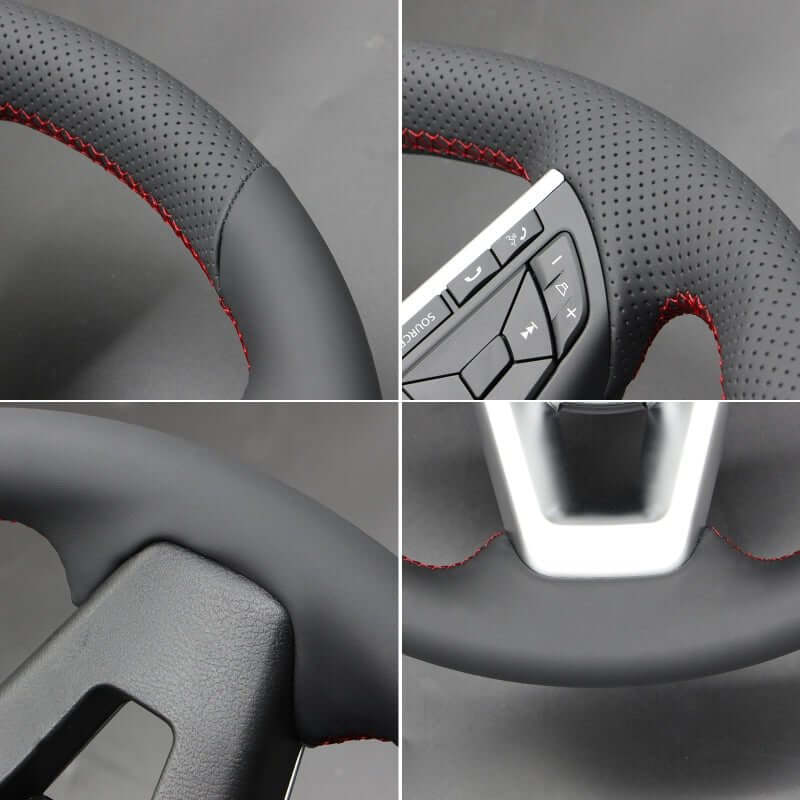 MEWANT Steering Wheel Cover for Nissan Navara 2021 - 2024 - Alcantara, Leather, Carbon Fiber, Easy Install, Non - Slip, Best Steering Wheel Cover