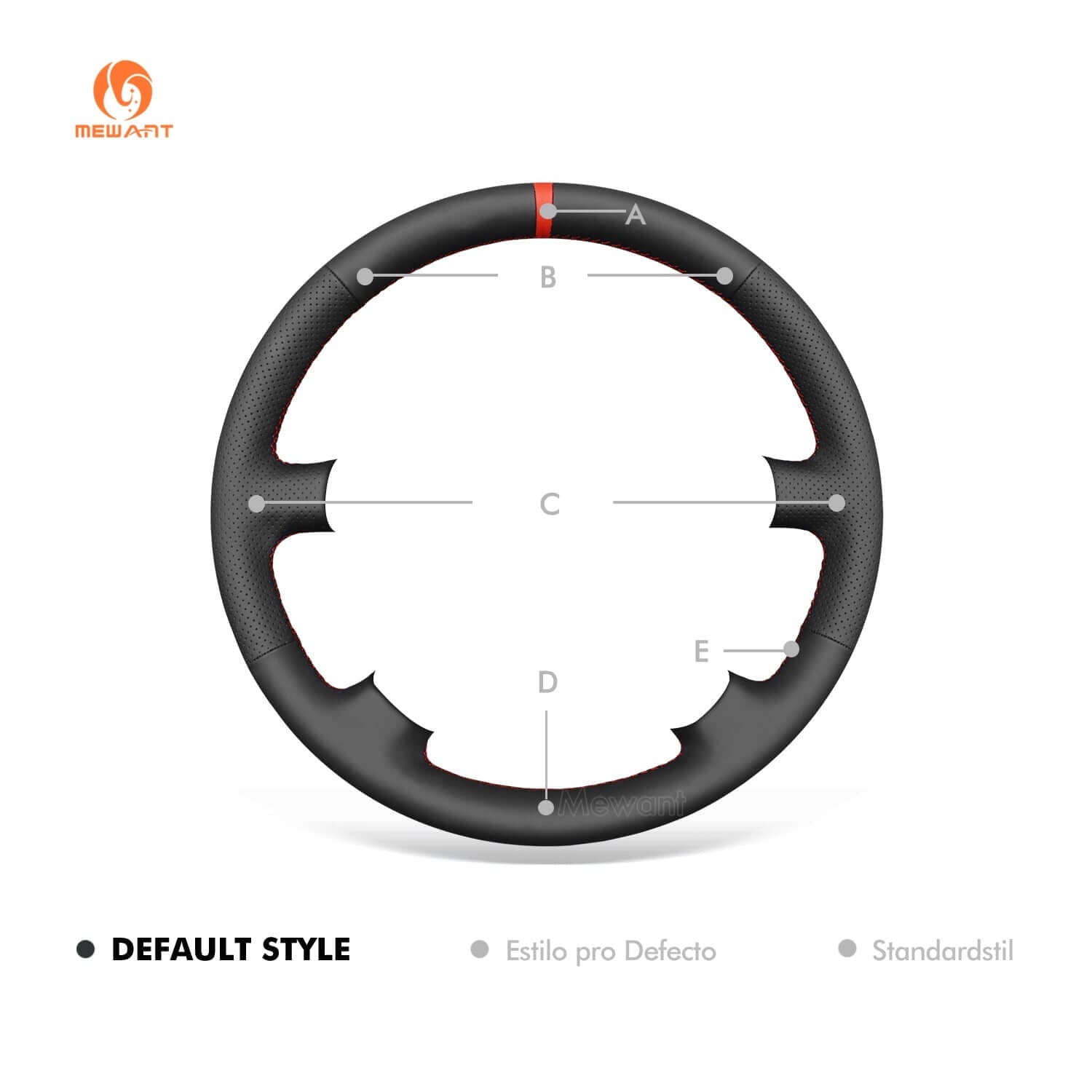 MEWANT Steering Wheel Cover for Nissan Patrol GR V y61 Wagon 1997 - 2005 - Alcantara, Leather, Carbon Fiber, Easy Install, Non - Slip, Best Steering Wheel Cover