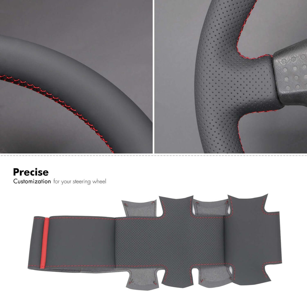 MEWANT Steering Wheel Cover for Nissan Skyline ECR33 R33 GTR 1995 - 1998 - Alcantara, Leather, Carbon Fiber, Easy Install, Non - Slip, Best Steering Wheel Cover