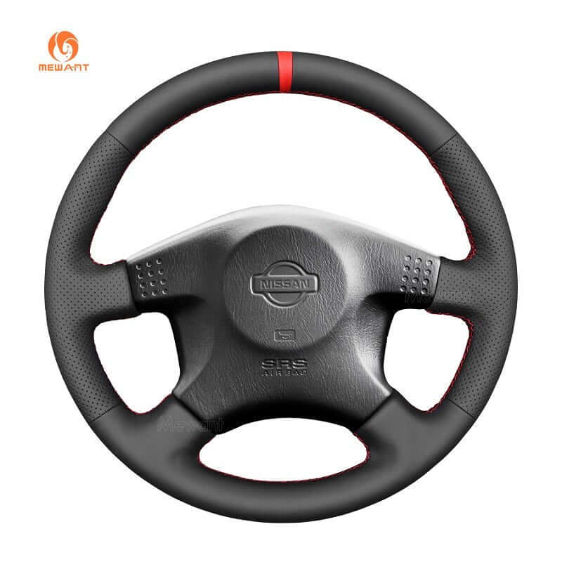 MEWANT Steering Wheel Cover for Nissan Skyline ECR33 R33 GTR 1995 - 1998 - Alcantara, Leather, Carbon Fiber, Easy Install, Non - Slip, Best Steering Wheel Cover