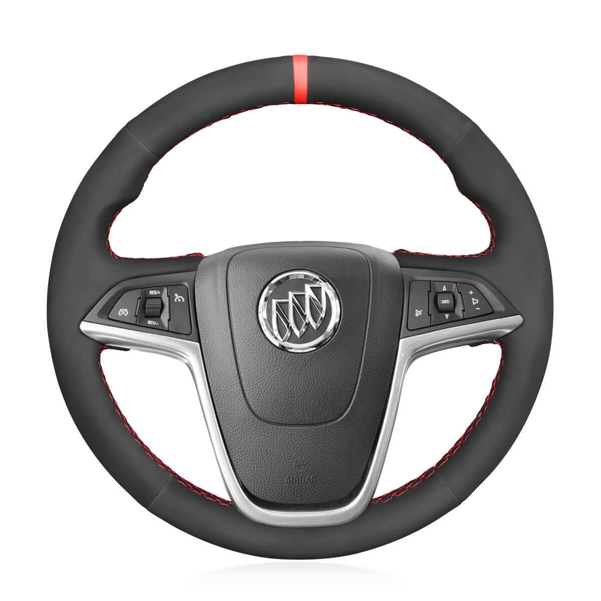 MEWANT Steering Wheel Cover for Opel Astra J Buick Encore 2009 - 2019 - Alcantara, Leather, Carbon Fiber, Easy Install, Non - Slip, Best Steering Wheel Cover