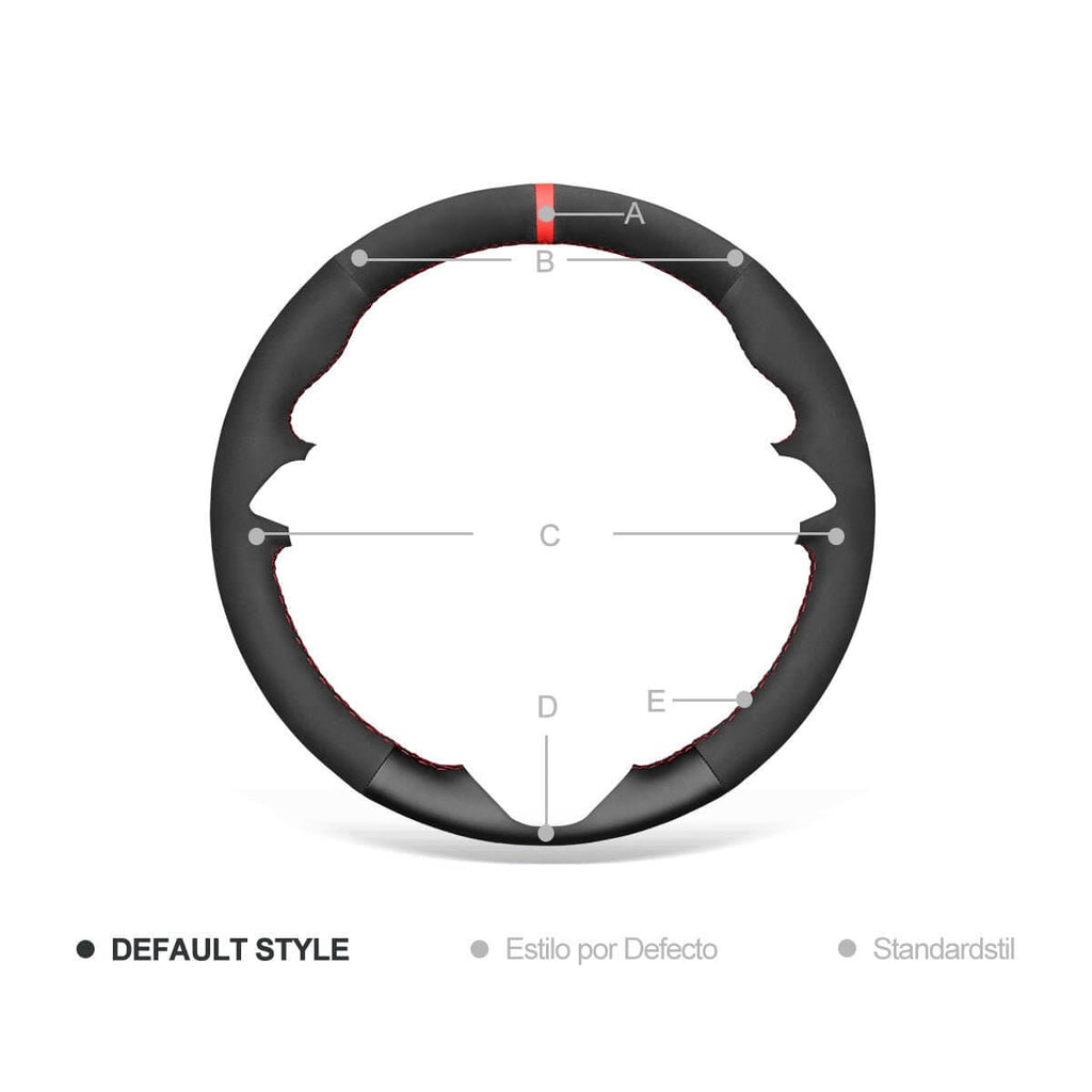 MEWANT Steering Wheel Cover for Opel Astra K Corsa E Crossland Grandland Insignia Zafira 2014 - 2021 - Alcantara, Leather, Carbon Fiber, Easy Install, Non - Slip, Best Steering Wheel Cover