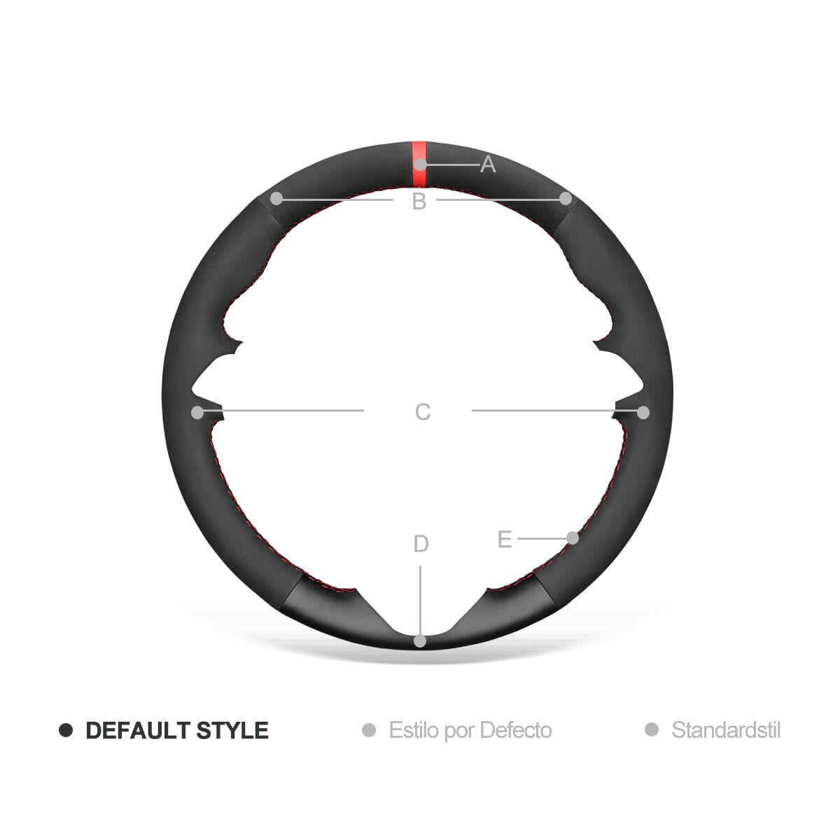 MEWANT Steering Wheel Cover for Opel Astra K Corsa E Crossland Grandland Insignia Zafira 2014 - 2021 - Alcantara, Leather, Carbon Fiber, Easy Install, Non - Slip, Best Steering Wheel Cover
