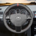 MEWANT Steering Wheel Cover for Opel / Holden / Vauxhall Astra Signum Vectra 2004 - 2009 - Alcantara, Leather, Carbon Fiber, Easy Install, Non - Slip, Best Steering Wheel Cover