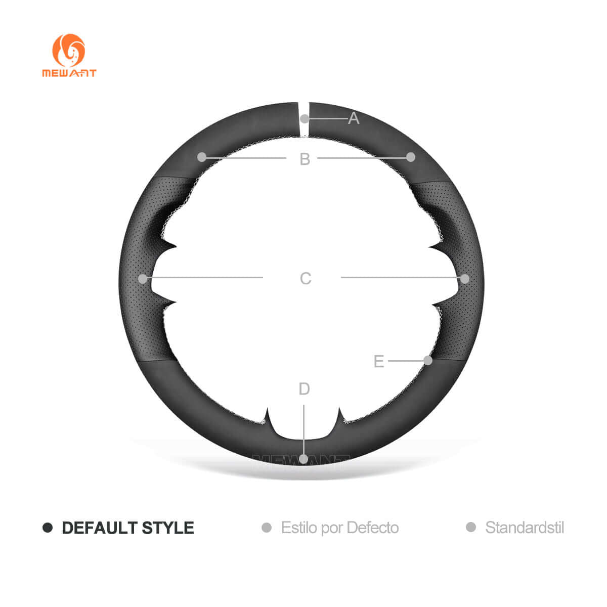MEWANT Steering Wheel Cover for Opel / Holden / Vauxhall Astra Signum Vectra 2004 - 2009 - Alcantara, Leather, Carbon Fiber, Easy Install, Non - Slip, Best Steering Wheel Cover