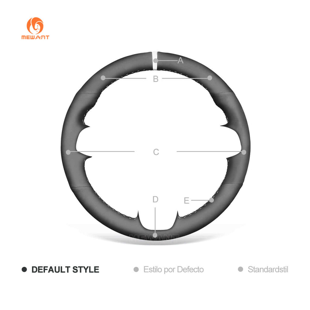 MEWANT Steering Wheel Cover for Opel / Vauxhall / Holden Astra Signum Vectra 2004 - 2009 - Alcantara, Leather, Carbon Fiber, Easy Install, Non - Slip, Best Steering Wheel Cover