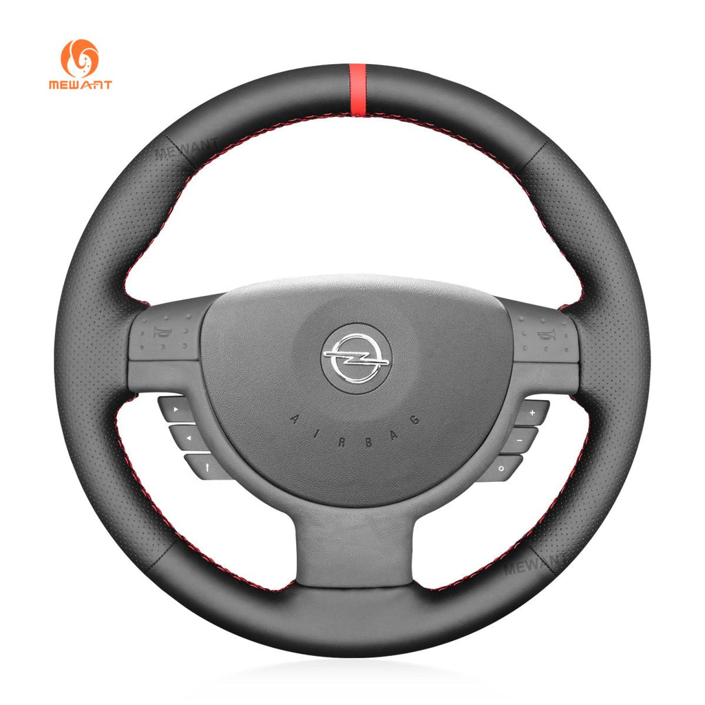 MEWANT Steering Wheel Cover for Opel / Vauxhall / Holden Corsa Combo Barina Tigra 2000 - 2011 - Alcantara, Leather, Carbon Fiber, Easy Install, Non - Slip, Best Steering Wheel Cover