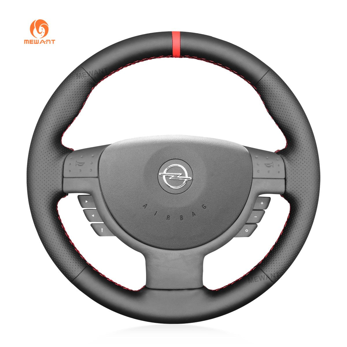MEWANT Steering Wheel Cover for Opel / Vauxhall / Holden Corsa Combo Barina Tigra 2000 - 2011 - Alcantara, Leather, Carbon Fiber, Easy Install, Non - Slip, Best Steering Wheel Cover