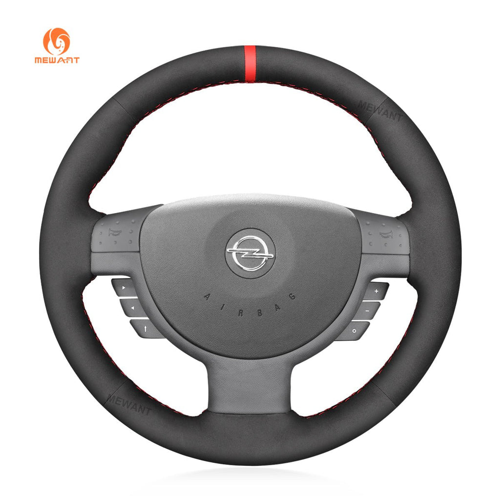 MEWANT Steering Wheel Cover for Opel / Vauxhall / Holden Corsa Combo Barina Tigra 2000 - 2011 - Alcantara, Leather, Carbon Fiber, Easy Install, Non - Slip, Best Steering Wheel Cover