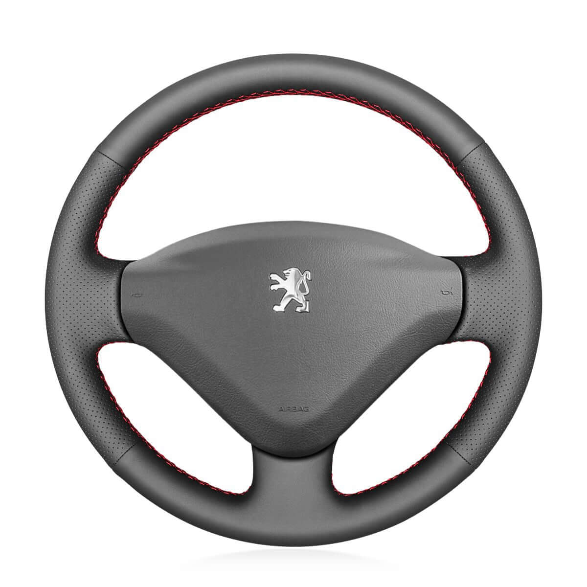 MEWANT Steering Wheel Cover for Peugeot 207 Expert Partner 2006 - 2018 - Alcantara, Leather, Carbon Fiber, Easy Install, Non - Slip, Best Steering Wheel Cover
