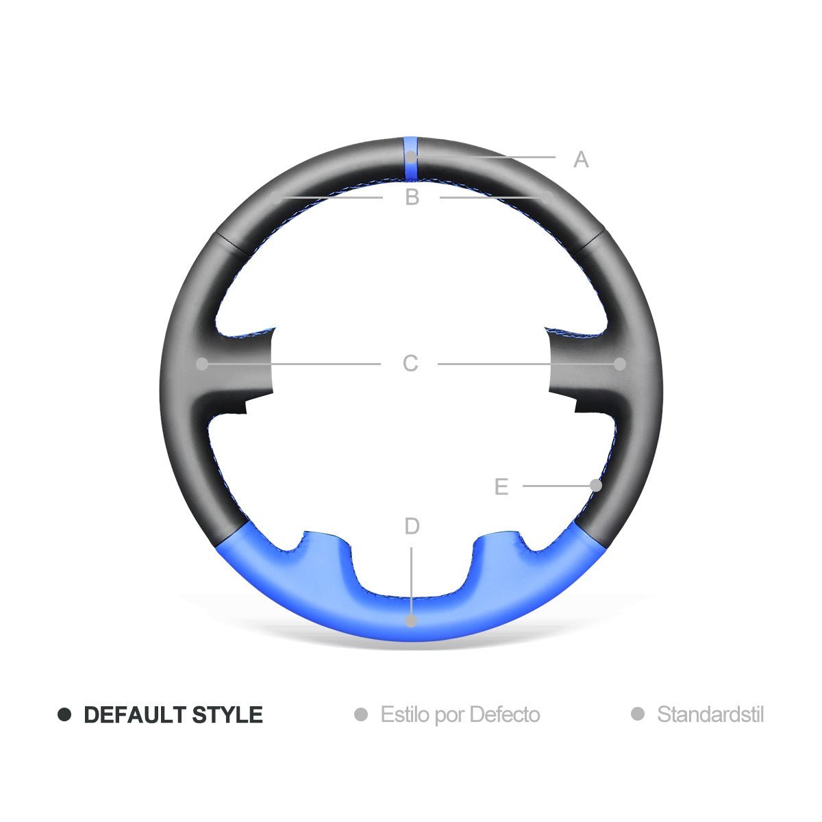 MEWANT Steering Wheel Cover for Peugeot / Fiat / Citroen Ducato Boxer Jumper Relay 2017 - 2020 - Alcantara, Leather, Carbon Fiber, Easy Install, Non - Slip, Best Steering Wheel Cover