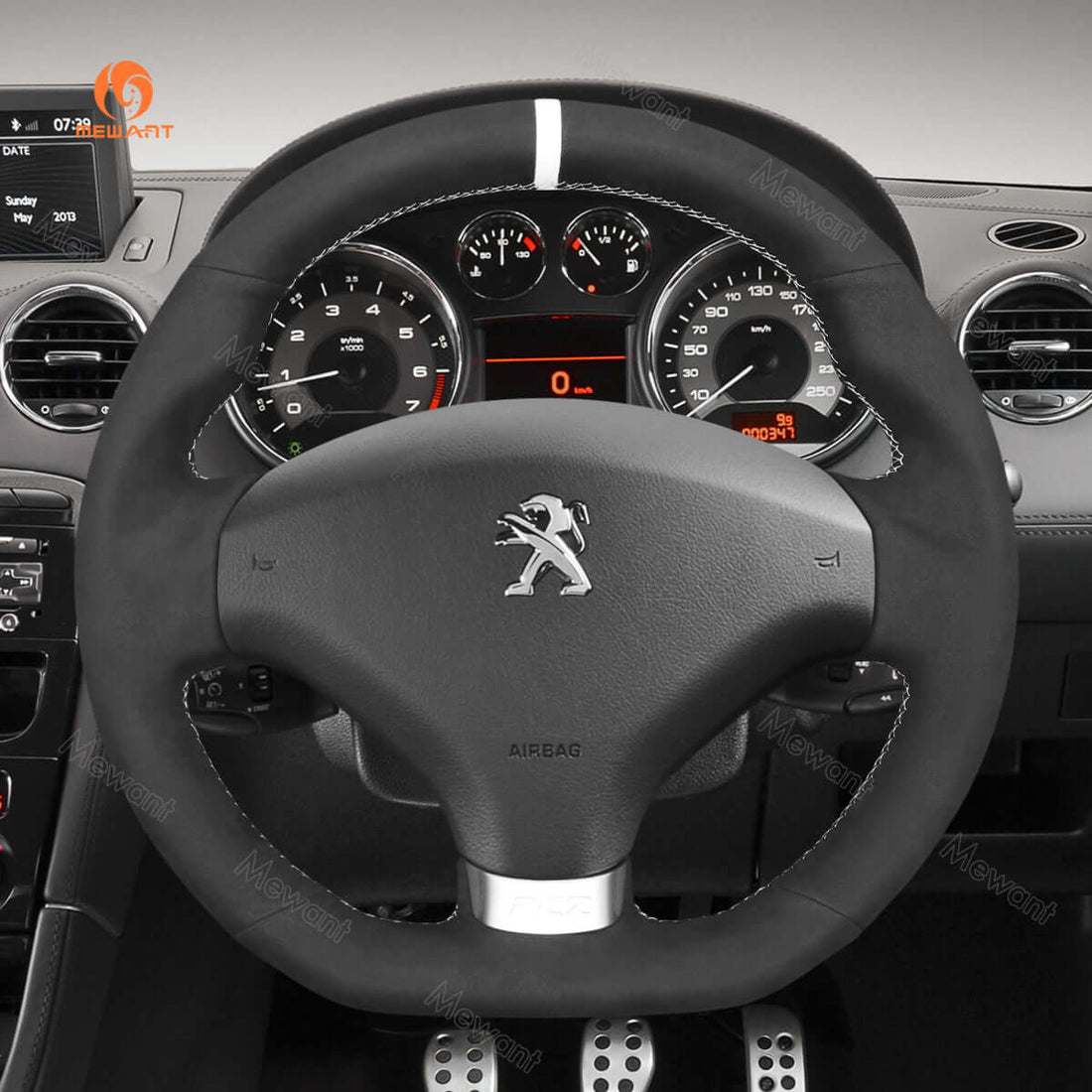 MEWANT Steering Wheel Cover for Peugeot RCZ 2010-2015