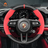 MEWANT Steering Wheel Cover for Porsche 911 (992) 2020 - 2022 / Macan 2022 - 2023 / Panamera 2021 - 2022 / Taycan 2020 - 2022 - Mewant Cover