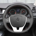MEWANT Steering Wheel Cover for Renault Laguna 3 2007 - 2015 - Alcantara, Leather, Carbon Fiber, Easy Install, Non - Slip, Best Steering Wheel Cover