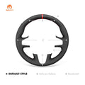 MEWANT Steering Wheel Cover for Renault Megane 3 Scenic 3 Grand Scenic Kangoo 2 Fluence ZE 2008 - 2016 - Alcantara, Leather, Carbon Fiber, Easy Install, Non - Slip, Best Steering Wheel Cover
