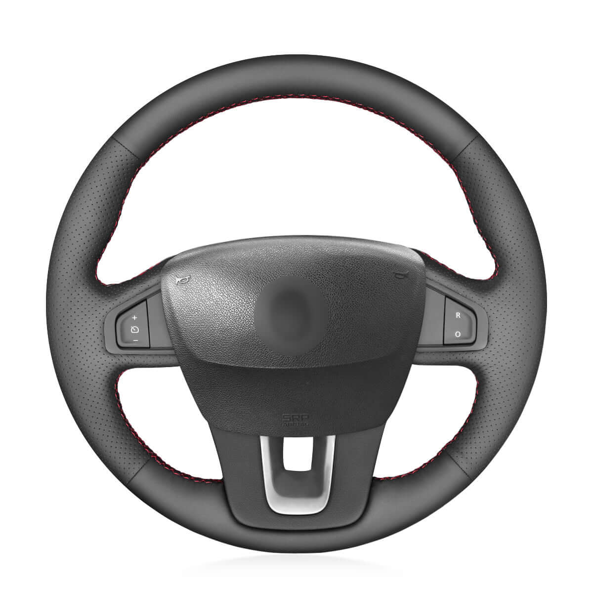 MEWANT Steering Wheel Cover for Renault / Samsung Laguna Latitude SM5 2007 - 2018 - Alcantara, Leather, Carbon Fiber, Easy Install, Non - Slip, Best Steering Wheel Cover