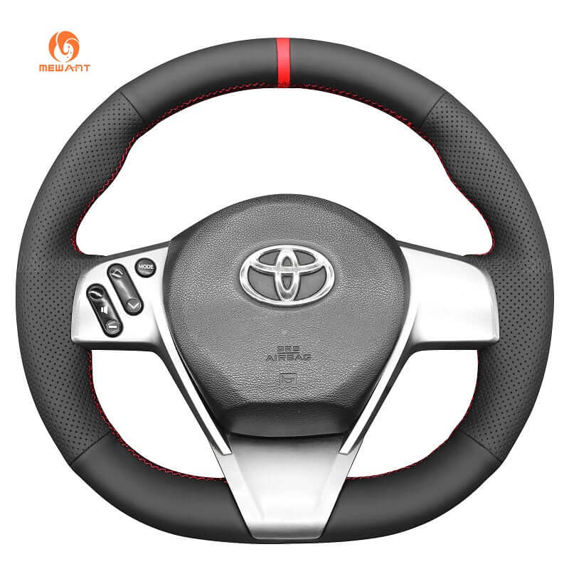 MEWANT Steering Wheel Cover for Scion tC 2010 - 2016 - Alcantara, Leather, Carbon Fiber, Easy Install, Non - Slip, Best Steering Wheel Cover