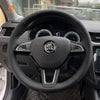 MEWANT Steering Wheel Cover for Skoda Octavia / Fabia / Rapid Spaceback / Superb (3 - Spoke) - Mewant Cover