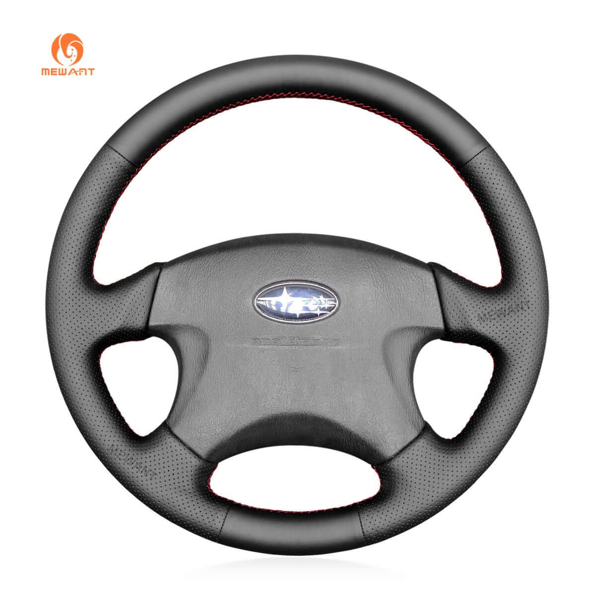 MEWANT Steering Wheel Cover for Subaru Forester Impreza Legacy Outback Baja 2000 - 2006 - Alcantara, Leather, Carbon Fiber, Easy Install, Non - Slip, Best Steering Wheel Cover