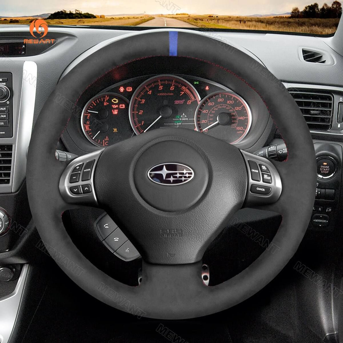 MEWANT Steering Wheel Cover for Subaru Forester Impreza Legacy Outback Exiga 2008-2014