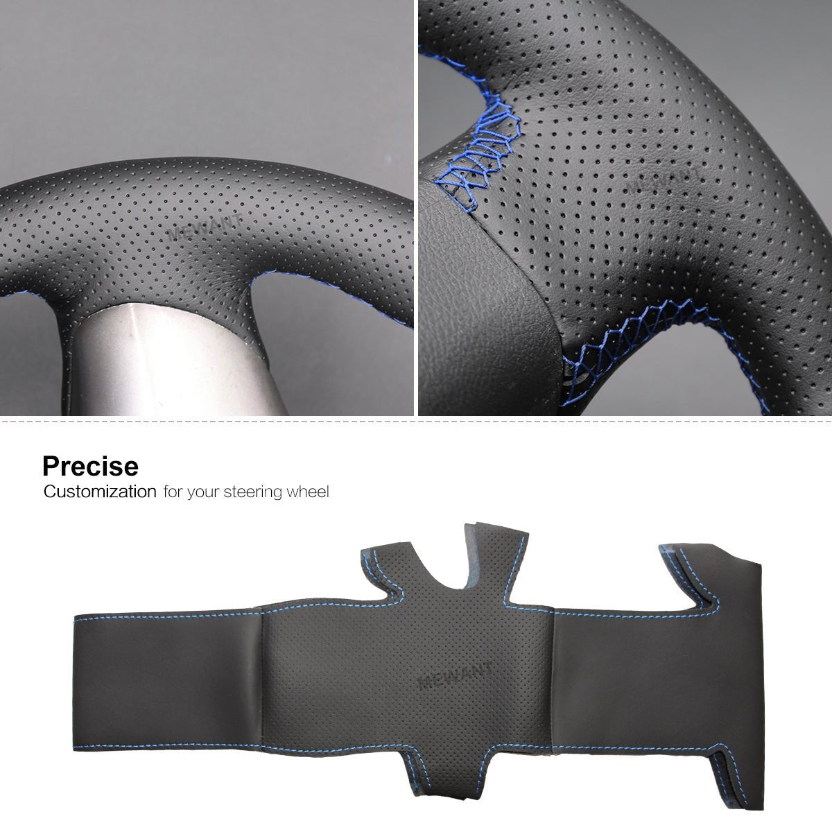 MEWANT Steering Wheel Cover for Subaru Forester Legacy Outback Impreza WRX STI Exiga 2008 - 2014 - Alcantara, Leather, Carbon Fiber, Easy Install, Non - Slip, Best Steering Wheel Cover