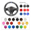 MEWANT Steering Wheel Cover for Subaru Forester Legacy Outback Impreza WRX STI Exiga 2008 - 2014 - Alcantara, Leather, Carbon Fiber, Easy Install, Non - Slip, Best Steering Wheel Cover