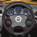 MEWANT Steering Wheel Cover for Subaru Impreza WRX 2002 - 2004 - Alcantara, Leather, Carbon Fiber, Easy Install, Non - Slip, Best Steering Wheel Cover