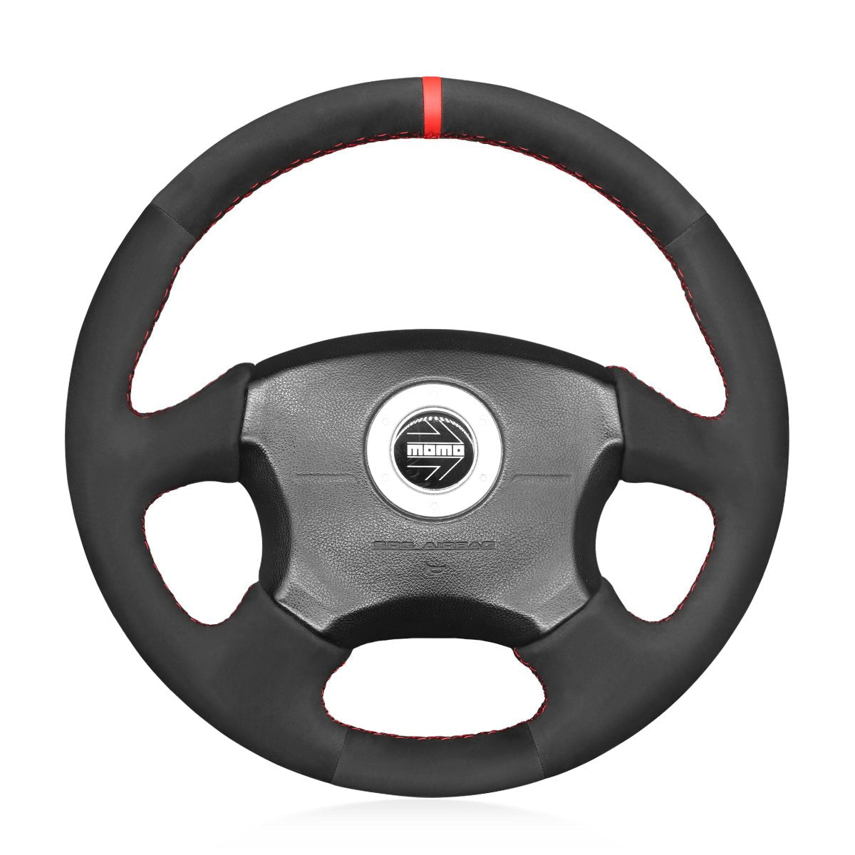 MEWANT Steering Wheel Cover for Subaru Impreza WRX 2002 - 2004 - Alcantara, Leather, Carbon Fiber, Easy Install, Non - Slip, Best Steering Wheel Cover
