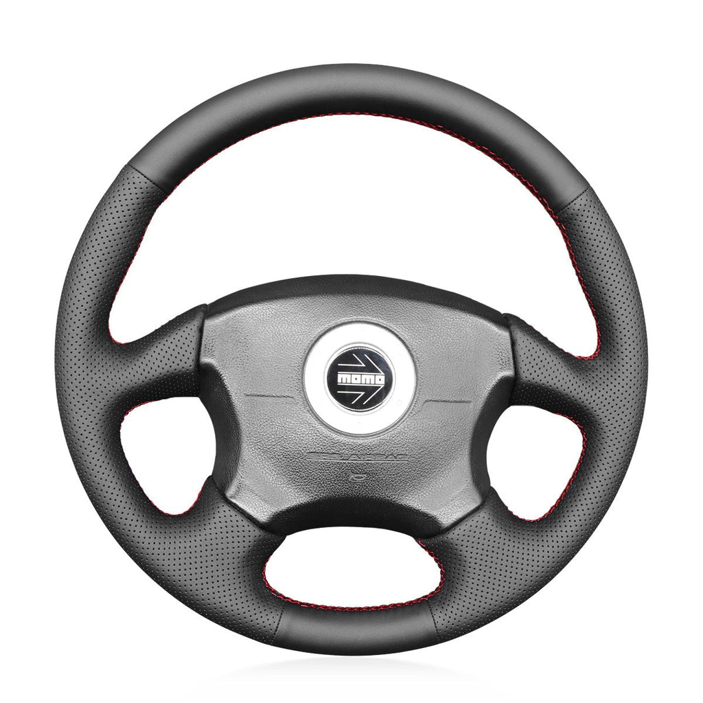 MEWANT Steering Wheel Cover for Subaru Impreza WRX 2002 - 2004 - Alcantara, Leather, Carbon Fiber, Easy Install, Non - Slip, Best Steering Wheel Cover