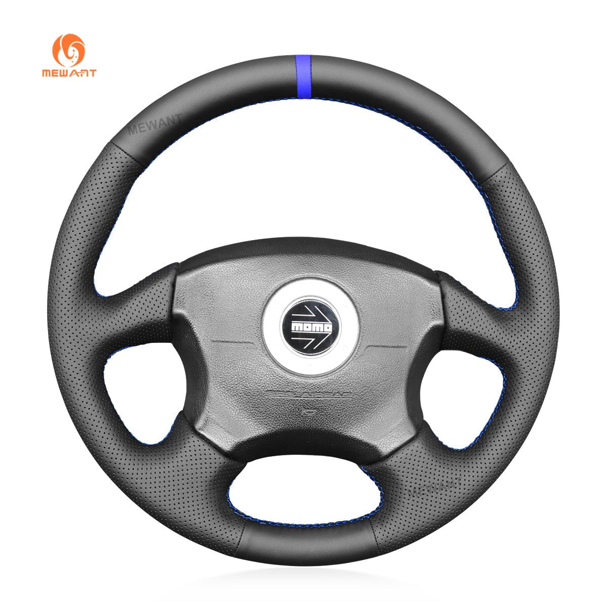 MEWANT Steering Wheel Cover for Subaru Impreza WRX 2002 - 2004 Impreza WRX STI 2004 - Alcantara, Leather, Carbon Fiber, Easy Install, Non - Slip, Best Steering Wheel Cover