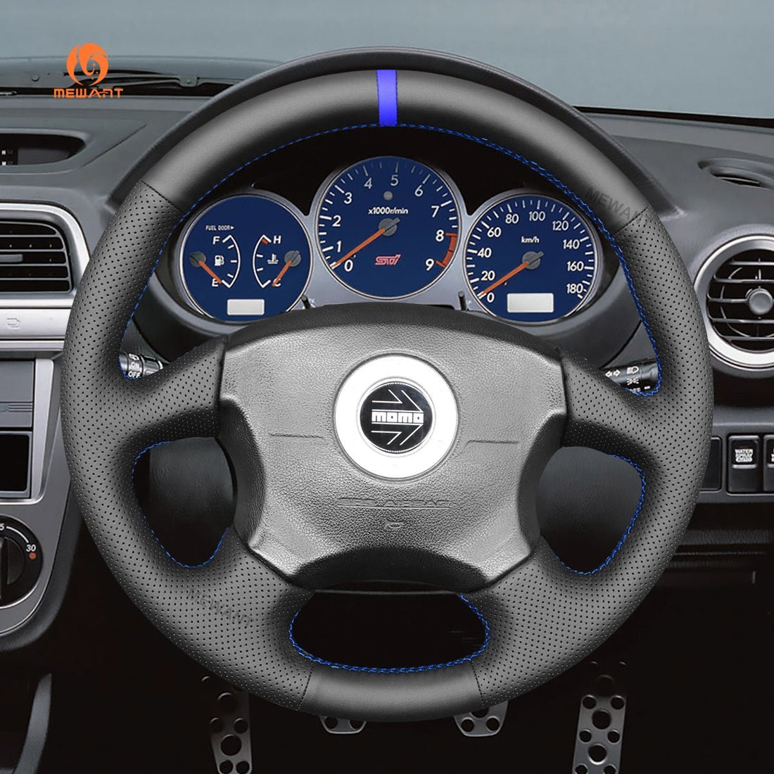 MEWANT Steering Wheel Cover for Subaru Impreza WRX 2002-2004 Impreza WRX STI 2004