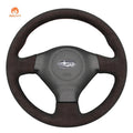 MEWANT Steering Wheel Cover for Subaru Impreza WRX STI 2002 - 2004 - Alcantara, Leather, Carbon Fiber, Easy Install, Non - Slip, Best Steering Wheel Cover