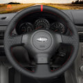 MEWANT Steering Wheel Cover for Subaru Impreza WRX STI 2002 - 2004 - Alcantara, Leather, Carbon Fiber, Easy Install, Non - Slip, Best Steering Wheel Cover