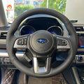 MEWANT Steering Wheel Cover for Subaru Legacy Outback XV Crosstrek Forester 2015 - 2017 - Alcantara, Leather, Carbon Fiber, Easy Install, Non - Slip, Best Steering Wheel Cover
