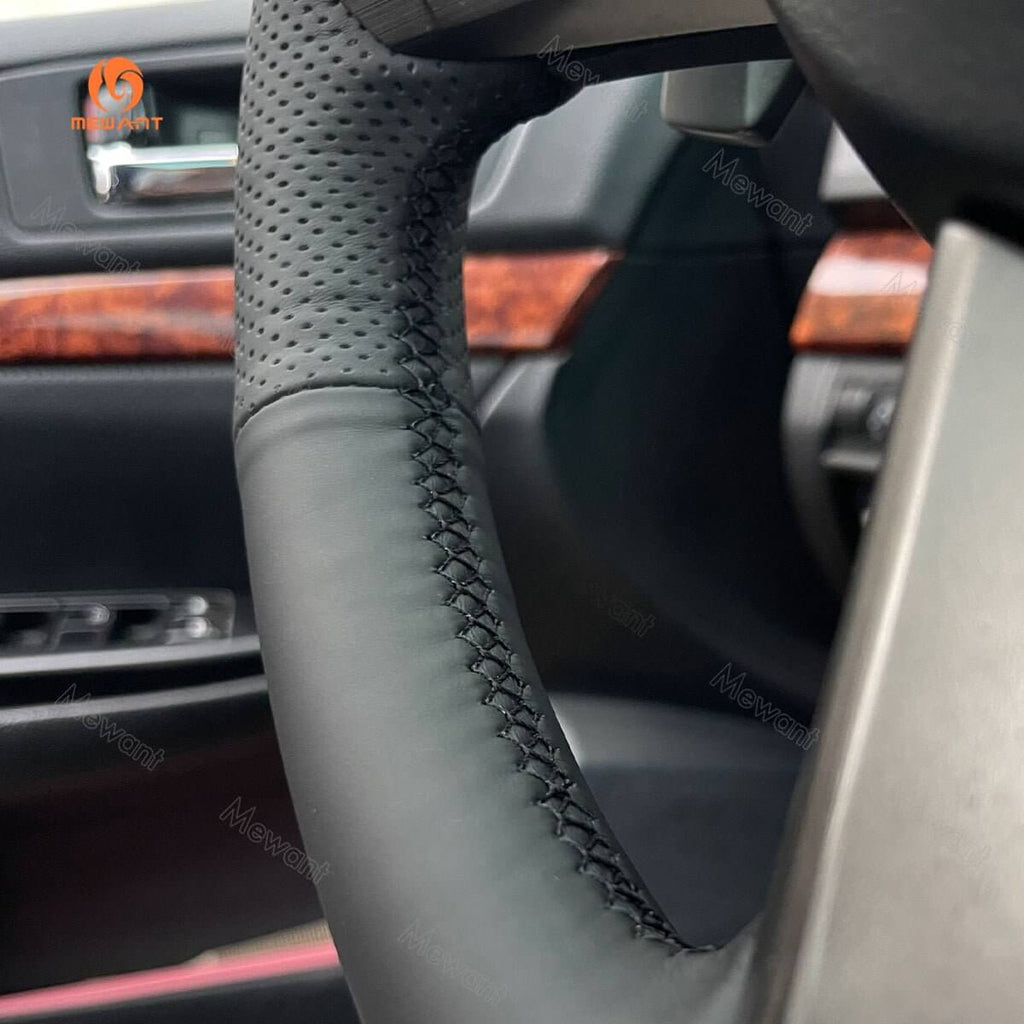 MEWANT Steering Wheel Cover for Subaru Outback Legacy 2010 - 2011 - Alcantara, Leather, Carbon Fiber, Easy Install, Non - Slip, Best Steering Wheel Cover