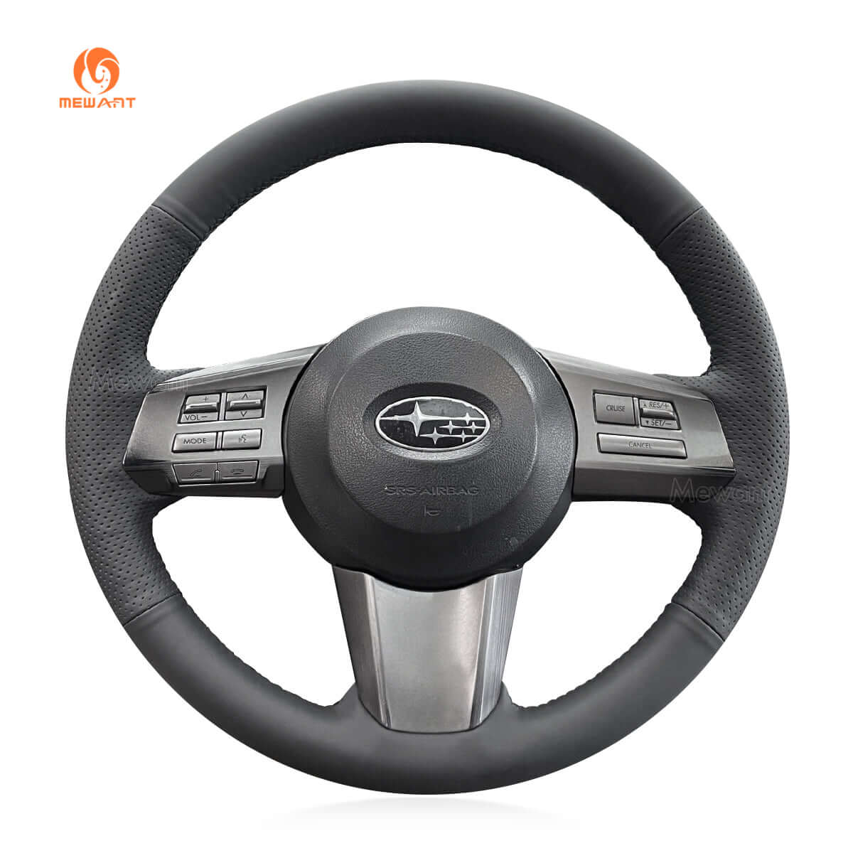 MEWANT Steering Wheel Cover for Subaru Outback Legacy 2010 - 2011 - Alcantara, Leather, Carbon Fiber, Easy Install, Non - Slip, Best Steering Wheel Cover