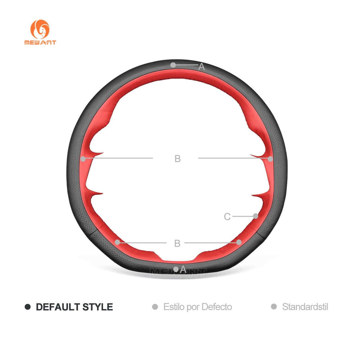 MEWANT Steering Wheel Cover for Subaru WRX STI Levorg 2015 - 2019 - Alcantara, Leather, Carbon Fiber, Easy Install, Non - Slip, Best Steering Wheel Cover
