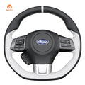 MEWANT Steering Wheel Cover for Subaru WRX STI Levorg 2015 - 2019 - Alcantara, Leather, Carbon Fiber, Easy Install, Non - Slip, Best Steering Wheel Cover