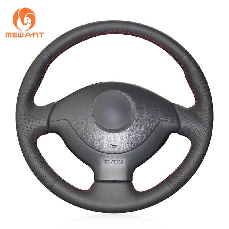 MEWANT Steering Wheel Cover for Suzuki Jimny 2005 - 2014 - Alcantara, Leather, Carbon Fiber, Easy Install, Non - Slip, Best Steering Wheel Cover