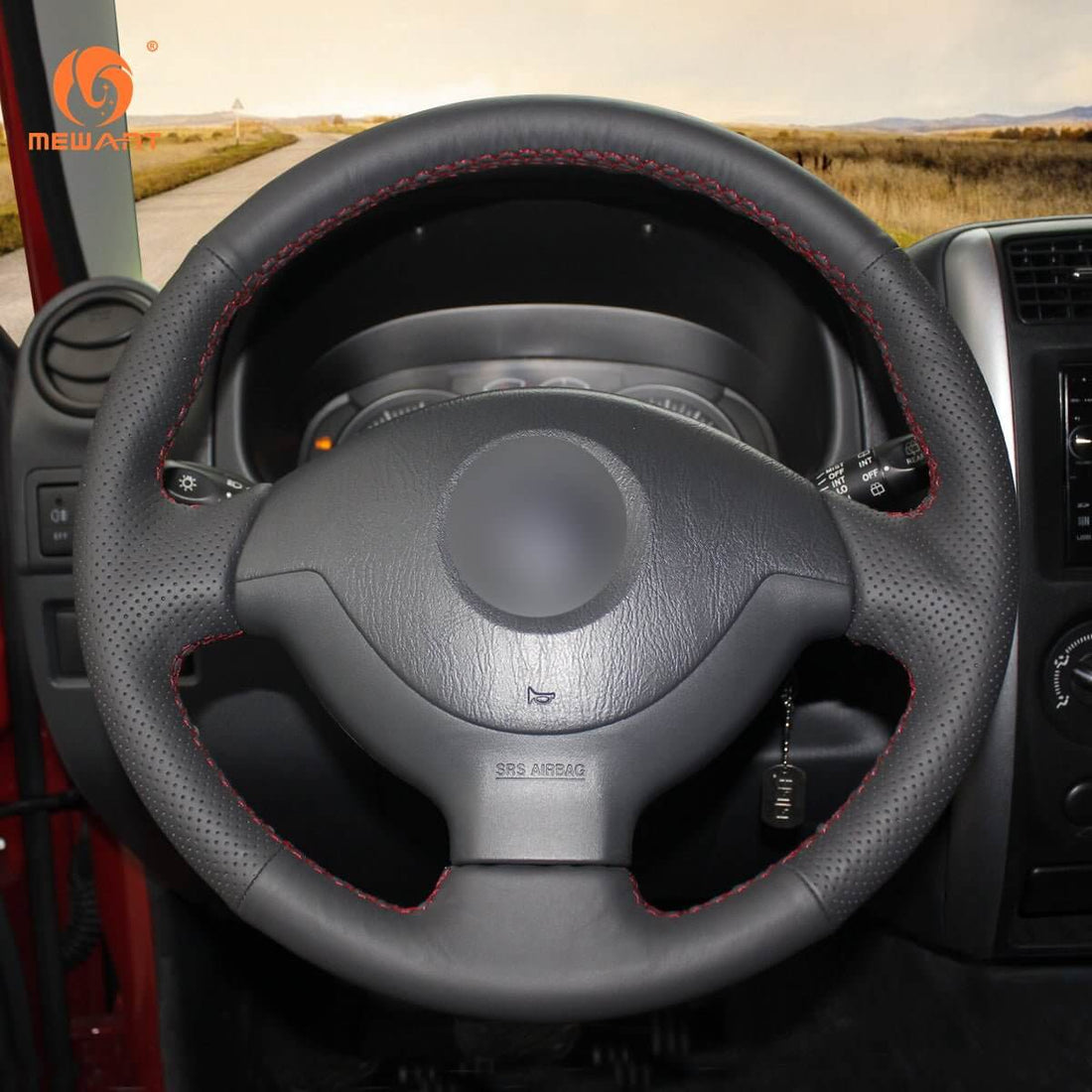 MEWANT Steering Wheel Cover for Suzuki Jimny 2005-2014