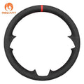 MEWANT Steering Wheel Cover for Suzuki Jimny 2019 - 2021 - Alcantara, Leather, Carbon Fiber, Easy Install, Non - Slip, Best Steering Wheel Cover