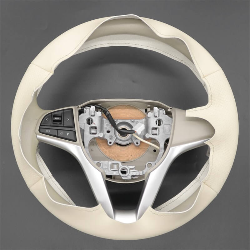 MEWANT Steering Wheel Cover for Suzuki Spacia Wagon R Hustler solio XBee 2016 - 2023 - Alcantara, Leather, Carbon Fiber, Easy Install, Non - Slip, Best Steering Wheel Cover