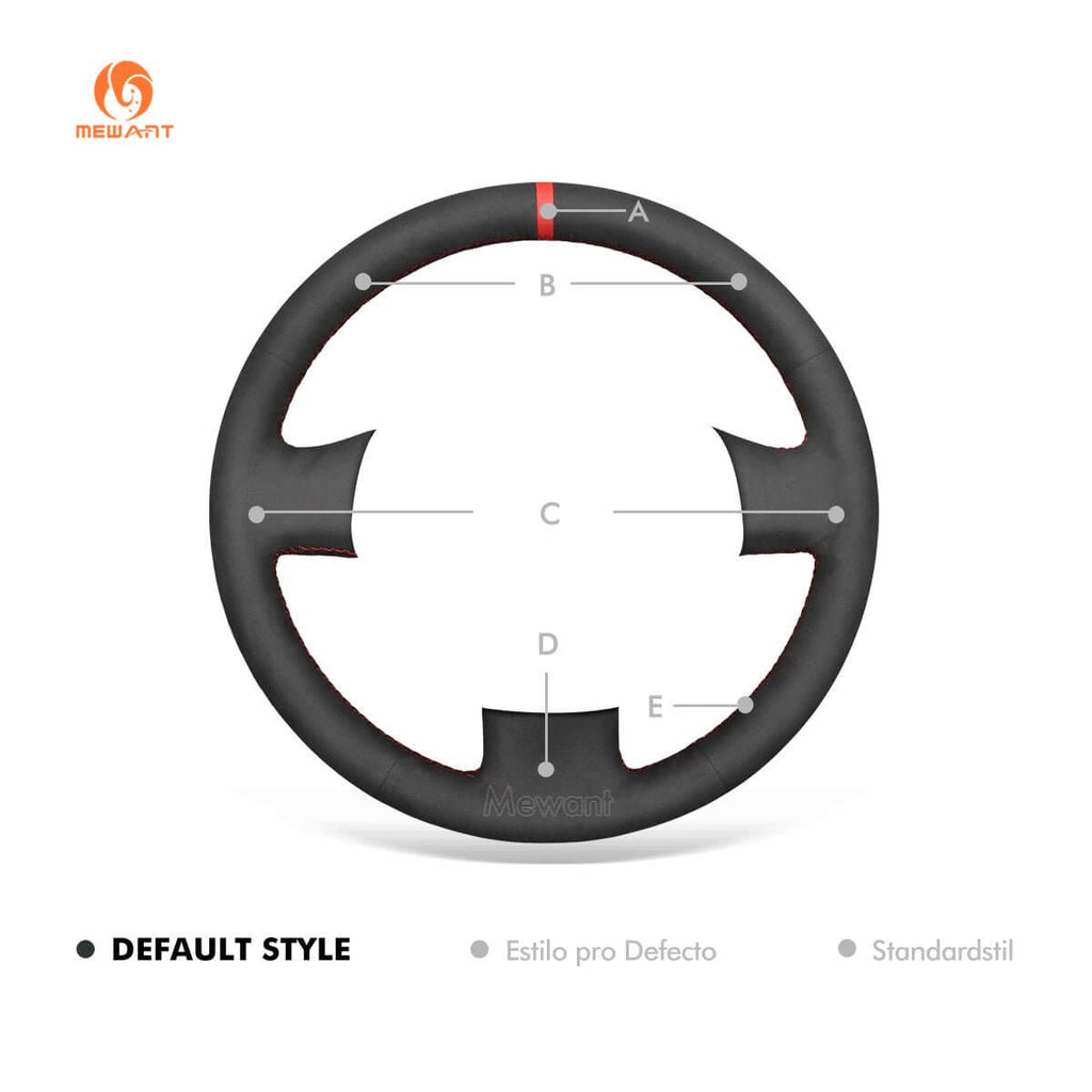 MEWANT Steering Wheel Cover for Volkswagen Bora 2001 - 2005 - Alcantara, Leather, Carbon Fiber, Easy Install, Non - Slip, Best Steering Wheel Cover